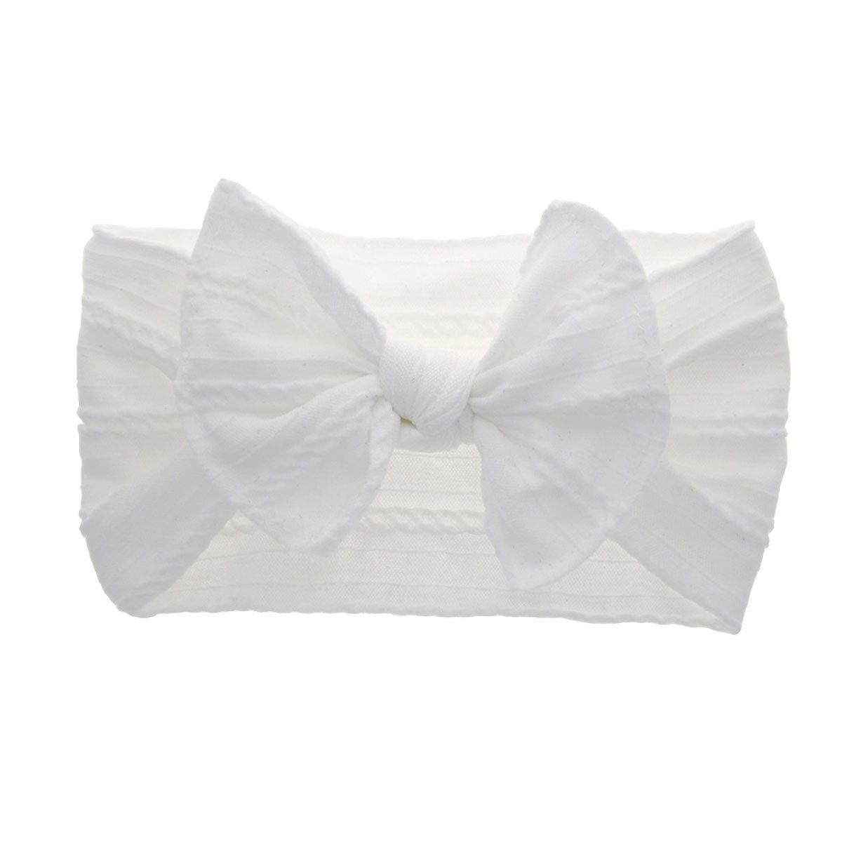 2019 Baby Accessories Kid Girl Baby Broad Headband Toddler Cotton Linen Fashion Bow Hemp Pattern Hair Band Solid Photo Props